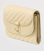 Beige Curve Marinda Leather Wallet