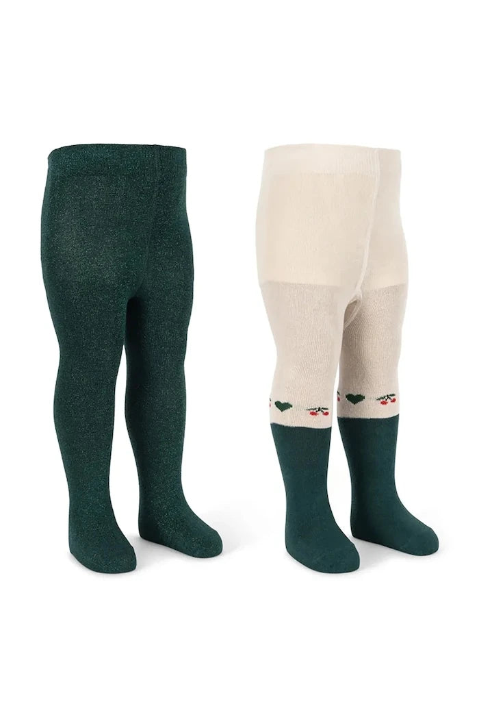 Детски чорапогащи Konges Sløjd 2 PACK LUREX TIGHTS (2 чифта)