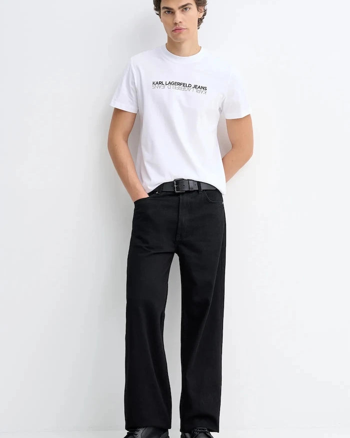 Pamuklu Tişört Karl Lagerfeld Jeans