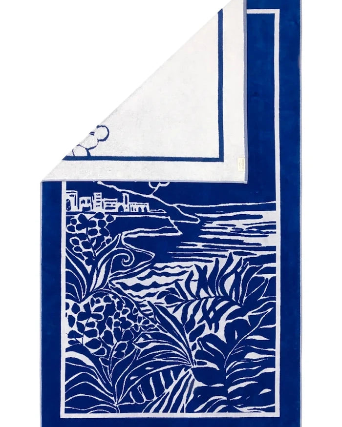 Olivier Desforges плажна кърпа от текстил RIVIERA Navire 90 x 160 cm