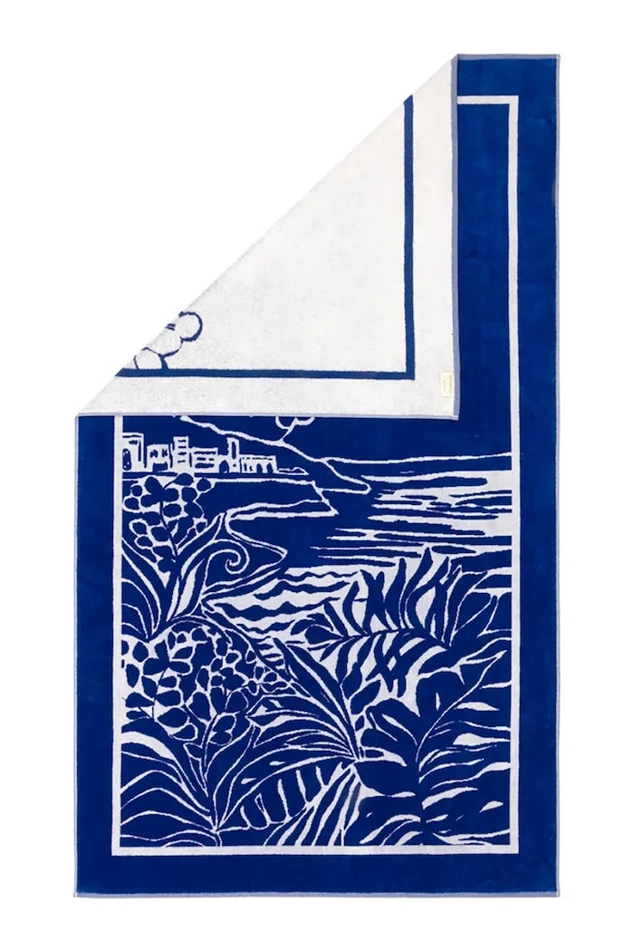 Olivier Desforges tekstil plaj havlusu RIVIERA Navire 90 x 160 cm
