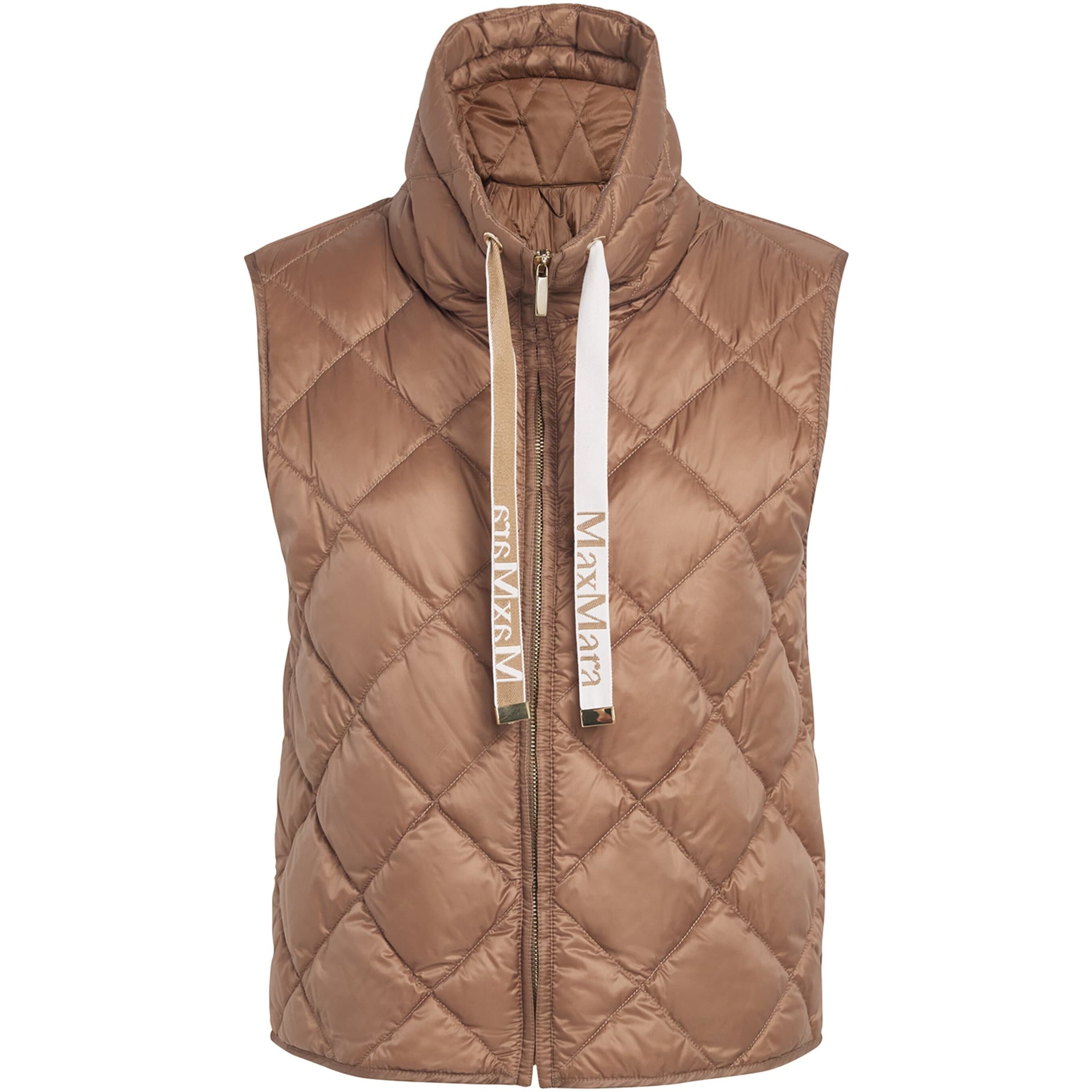 Max Mara Brown The Cube Down-Padded Gilet