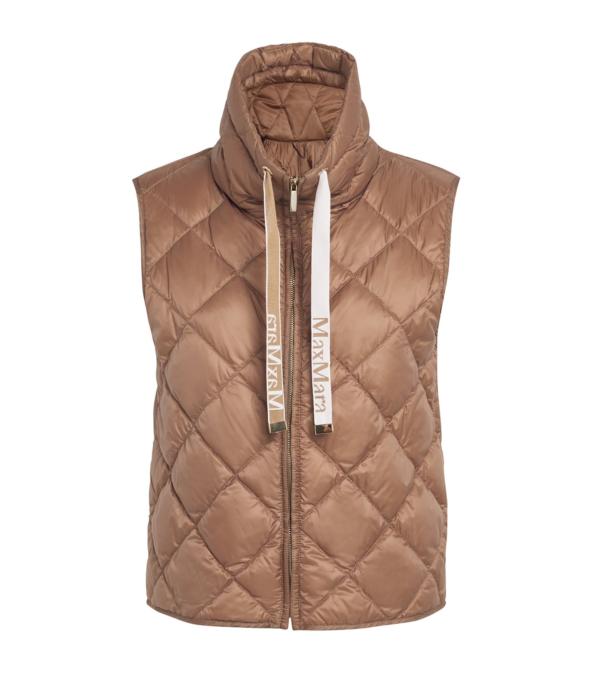 Max Mara Brown The Cube Down-Padded Gilet