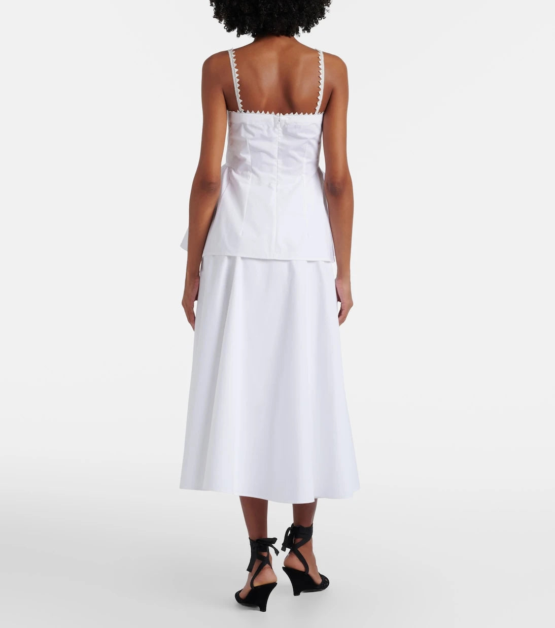 Jacquemus - Triangle cotton-blend midi skirt
