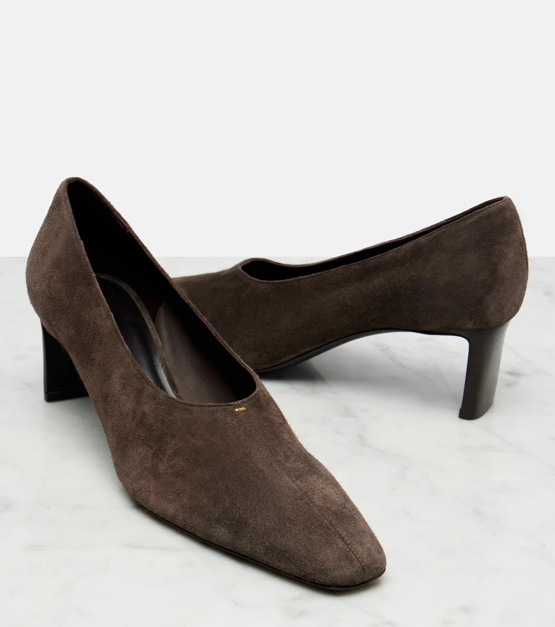 Khaite - Cecilia suede pumps