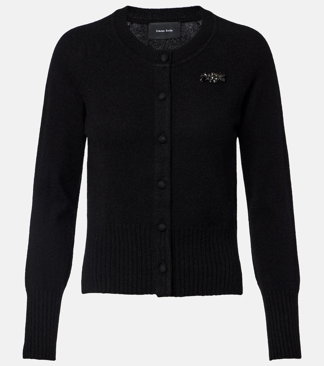 Simone Rocha - Embellished cashmere cardigan
