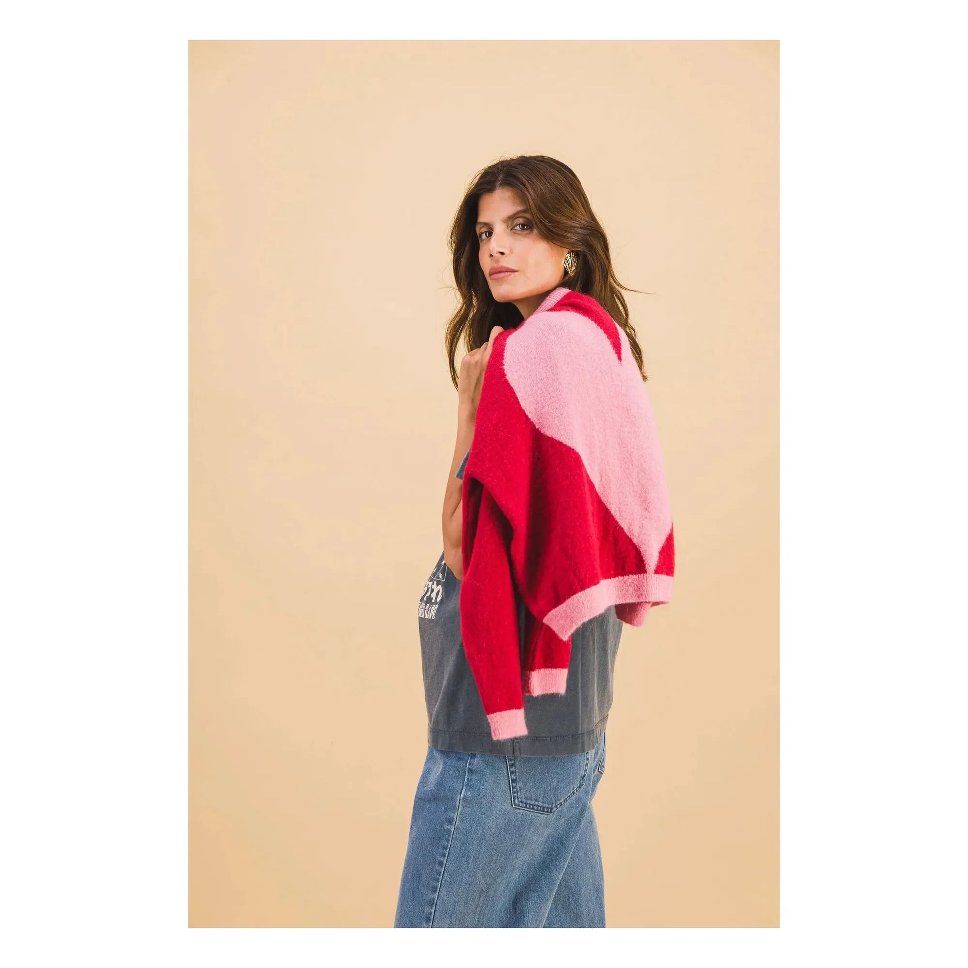 Elise Chalmin - Julia Cardigan | Pink/Red