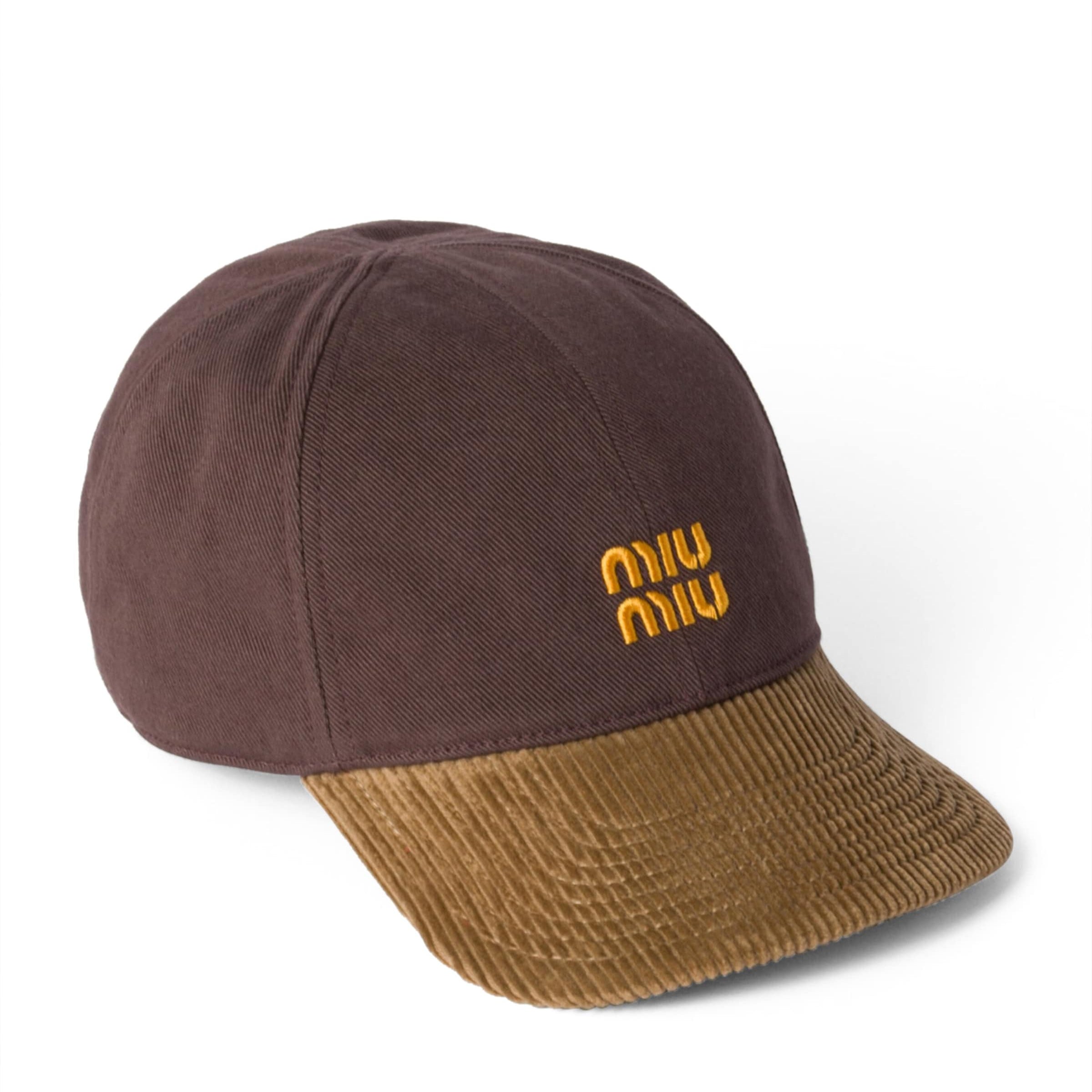 Denim Corduroy Baseball Cap