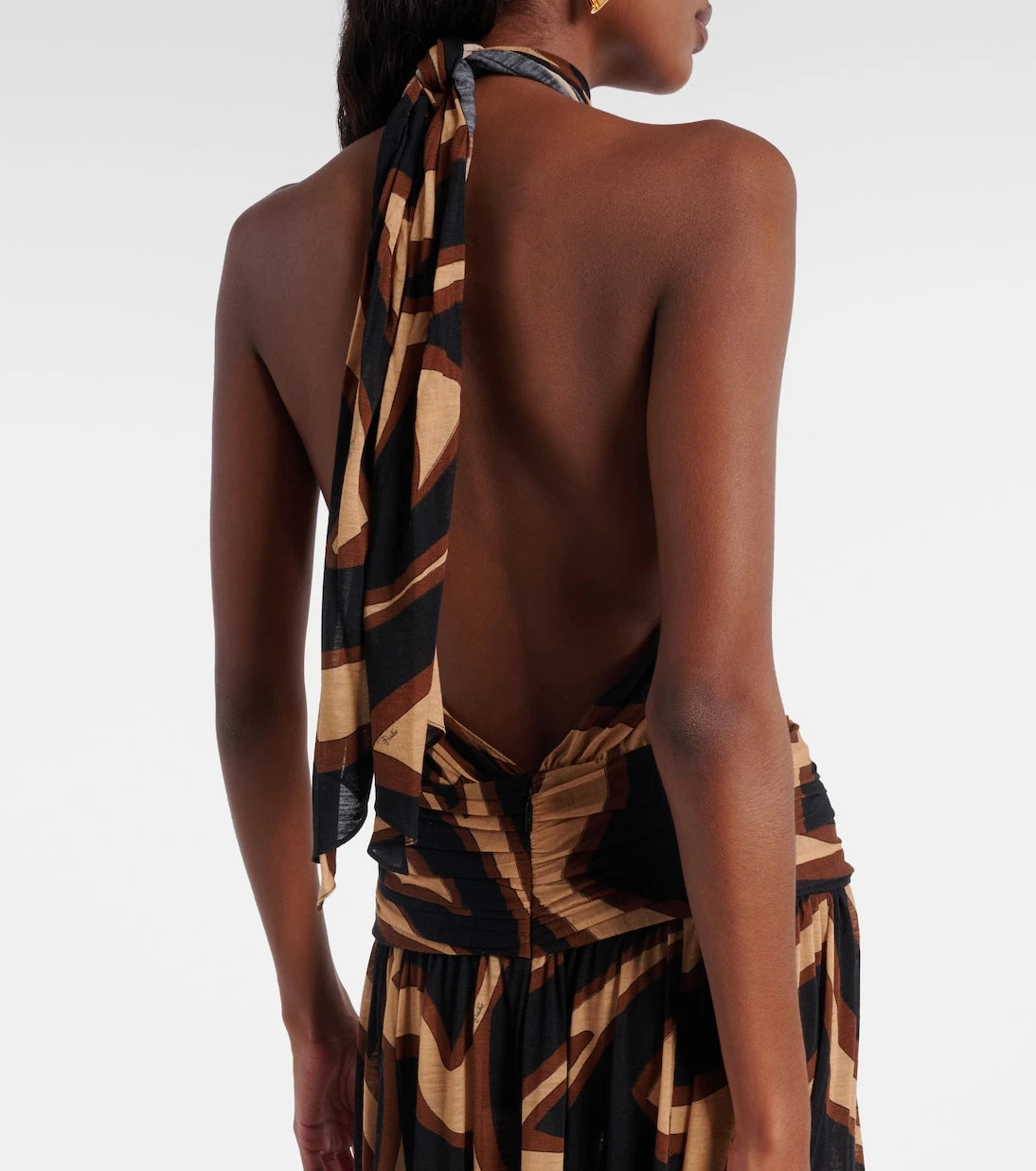 Pucci - Printed wool-blend cocktail dress