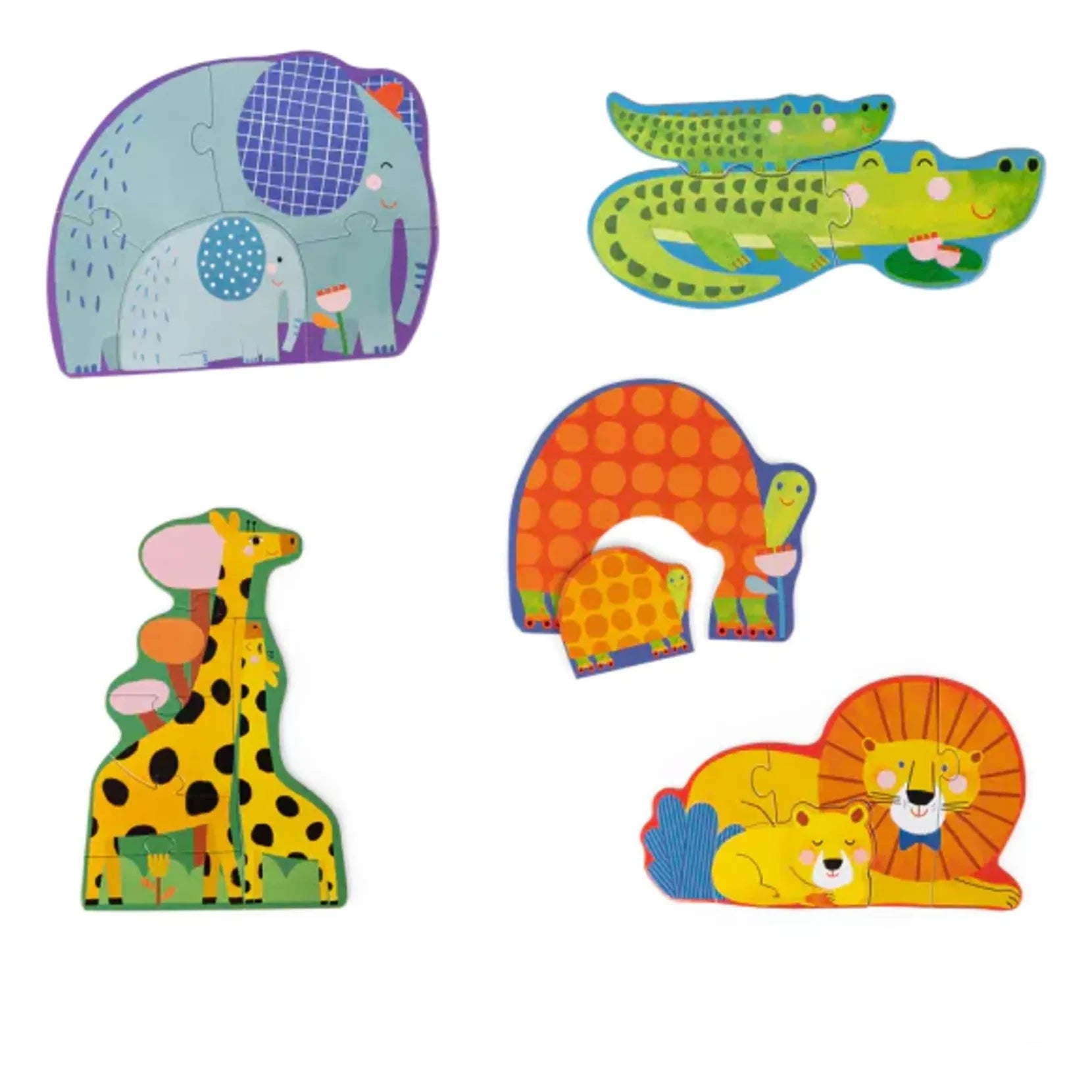 Moulin Roty - Animals evolutionary puzzle - 20 pieces