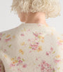 Prada Pink Wool-Blend Floral Cardigan
