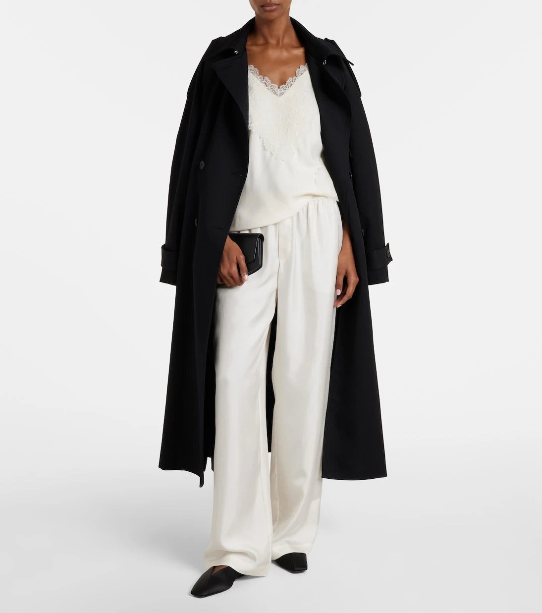 Róhe - Lace-trimmed satin camisole