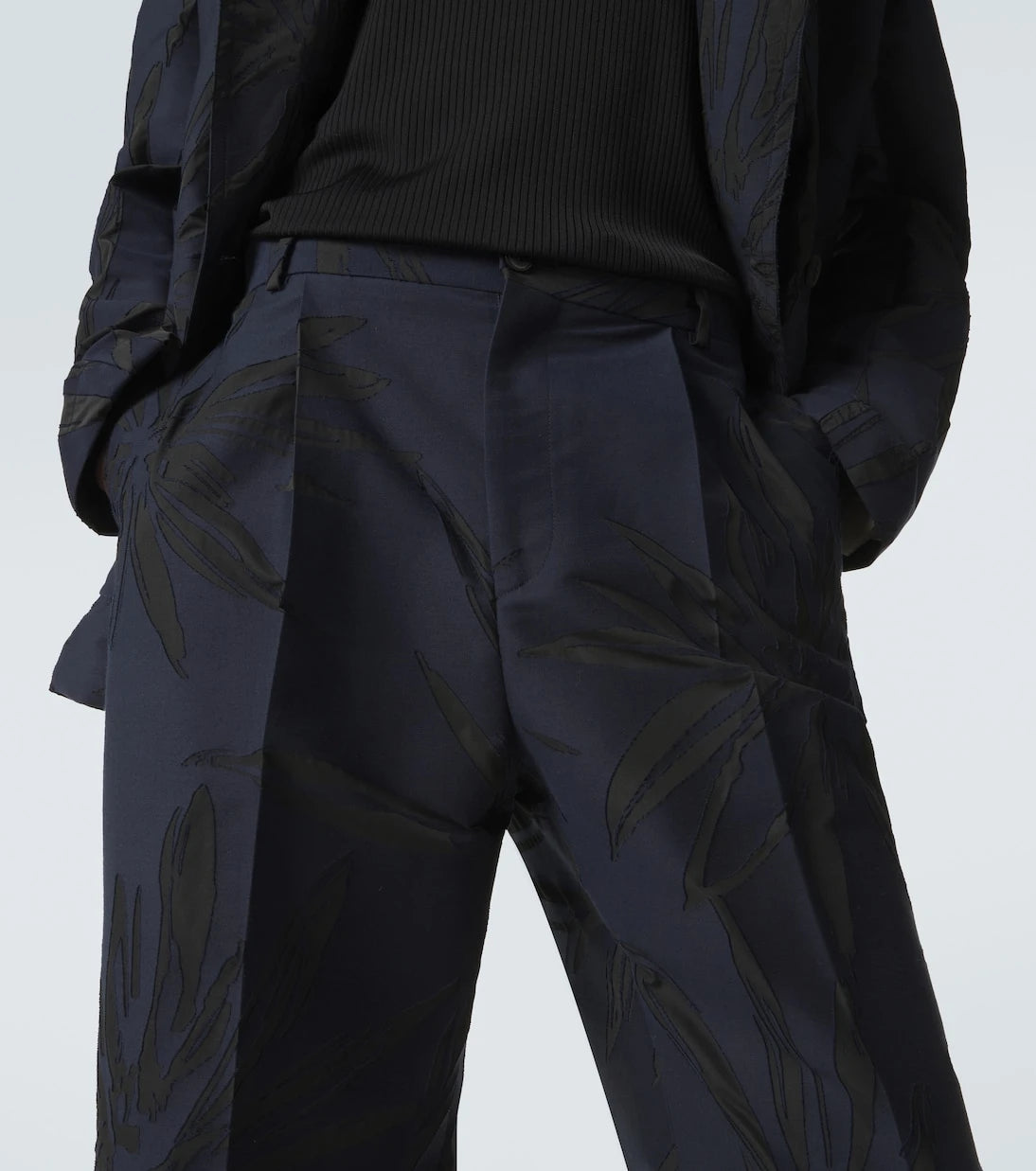 Dries Van Noten - Floral cotton-blend straight pants