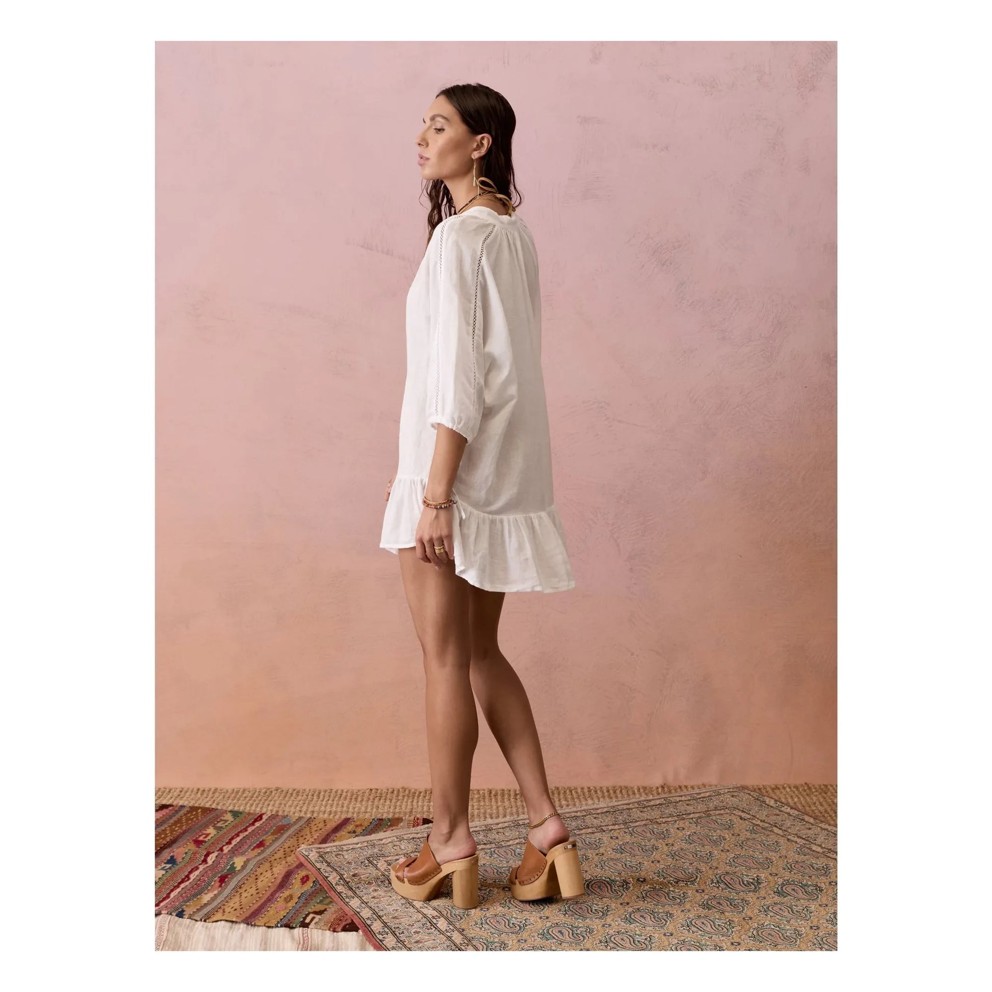 Boteh - Dress Shirt La Ponche Linen | White