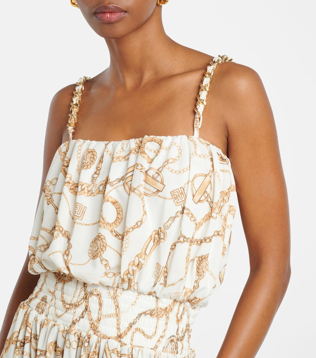 Balmain - Chain printed jumpsuit