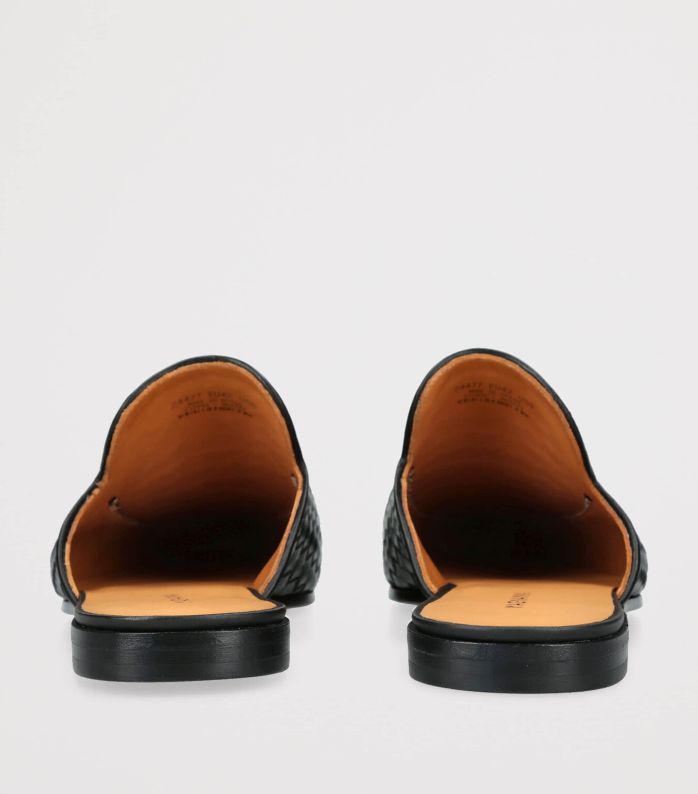 Woven Leather Suela Mules