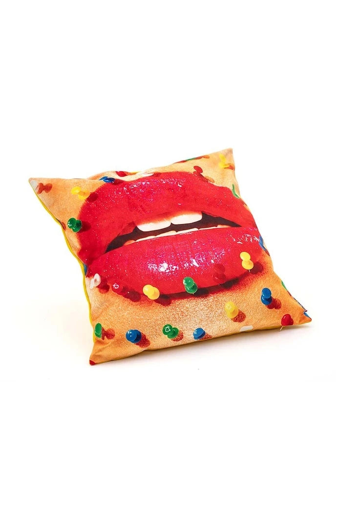 Seletti Cushion Mouth with Pins Dekoratif Yastık
