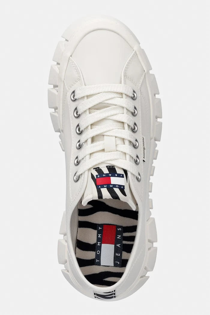 Tommy Jeans TJ PLATFORM SNEAKER ZEBRA kadın spor ayakkabı