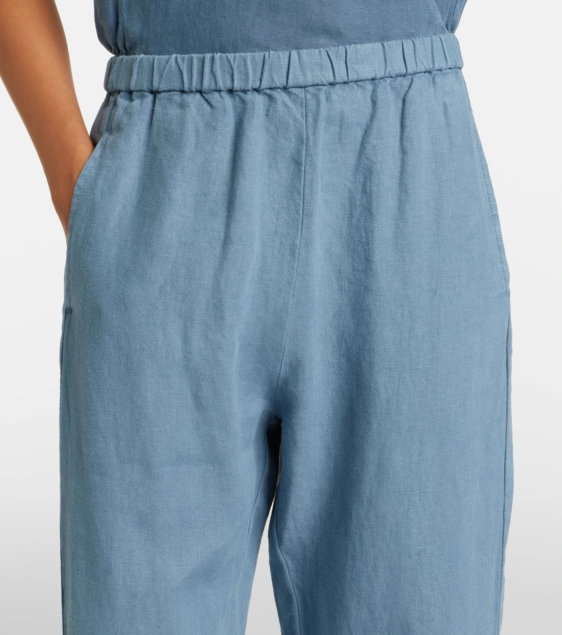 Velvet - Celine linen wide-leg pants