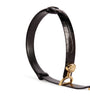 Maje Black Lion-Embellished Leather Horsebit Belt