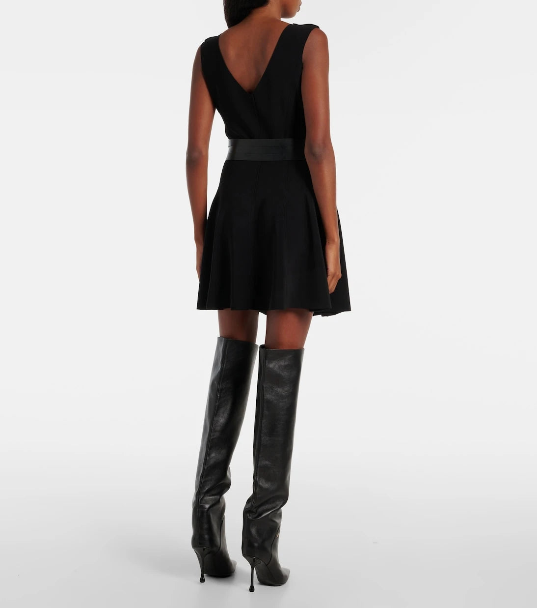Norma Kamali - Grace belted minidress