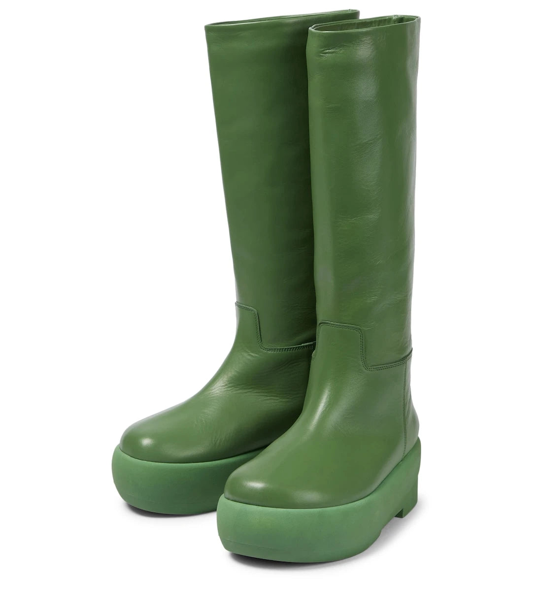 Gia Borghini - Gia 16 leather knee-high platform boots