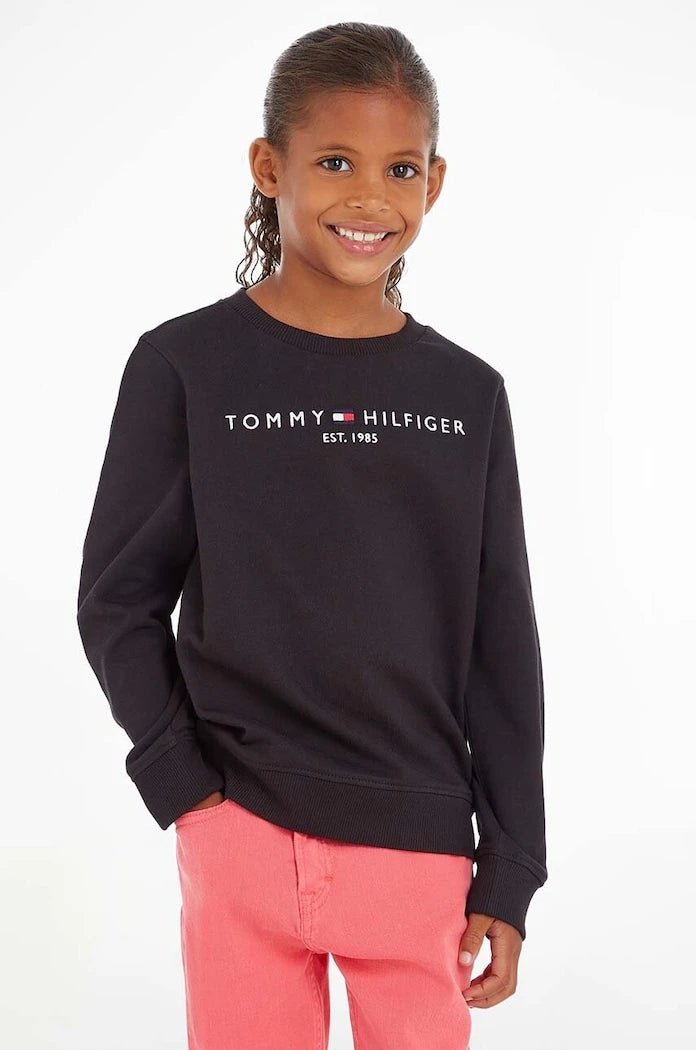Tommy Hilfiger Çocuk Pamuklu Sweatshirt