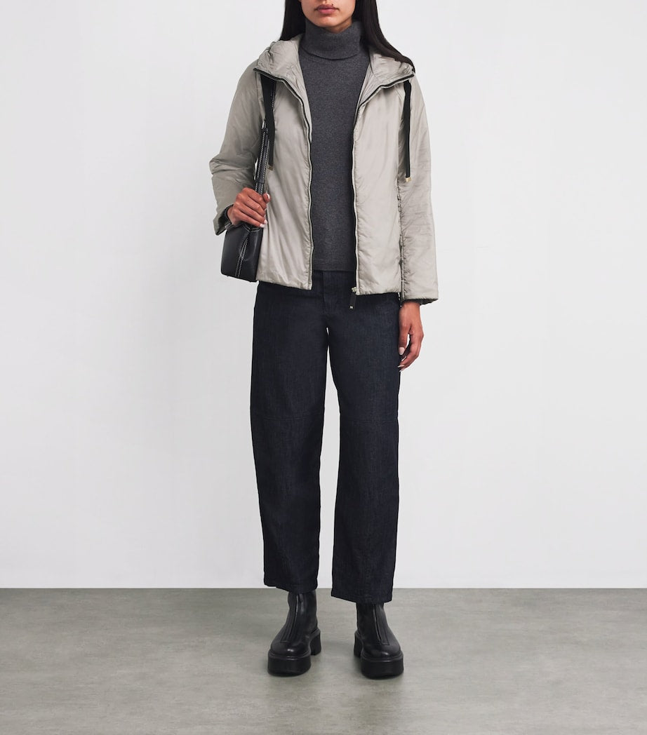 Max Mara Grey The Cube Hooded Puffer Jacket