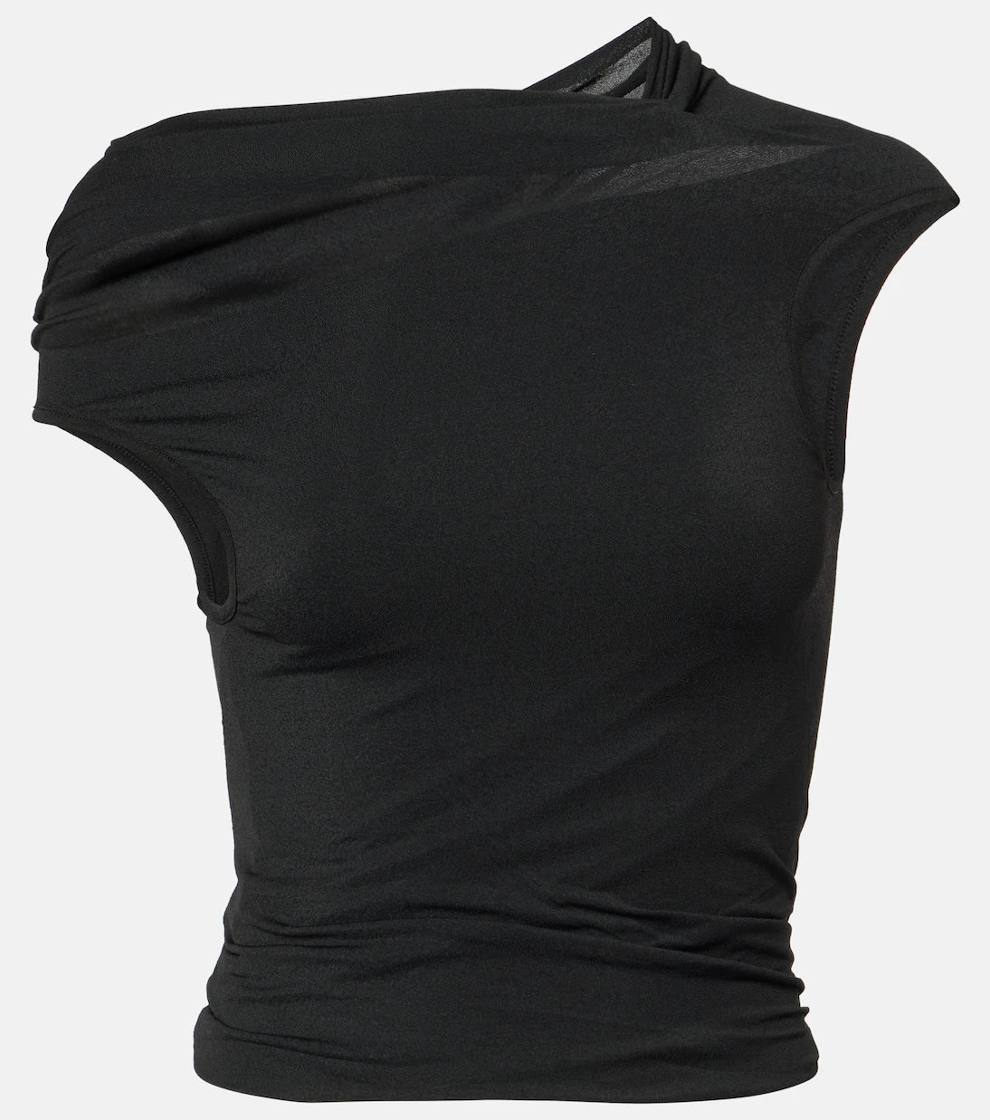 Rick Owens - Draped jersey minidress