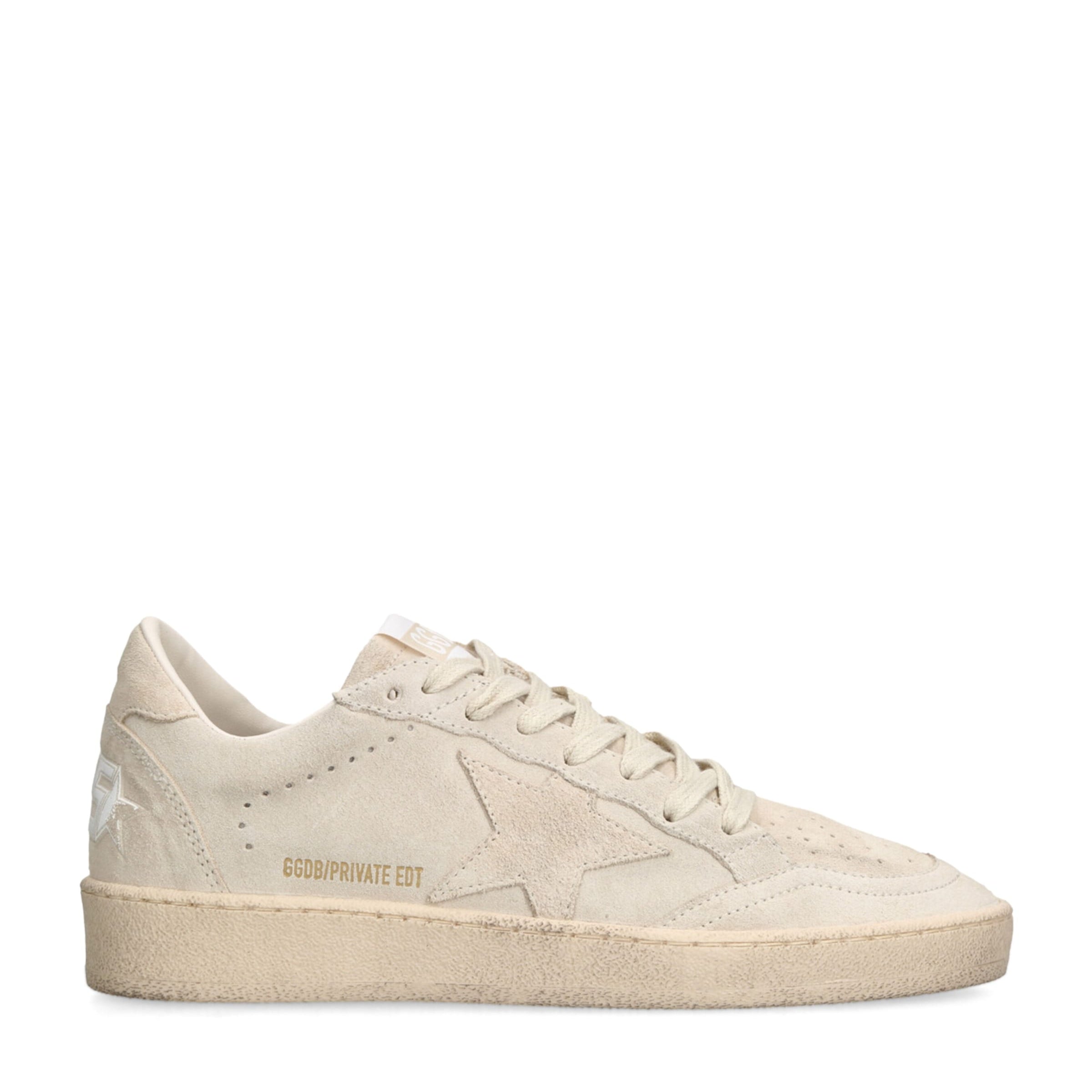 Beige Suede Ball Star Sneakers