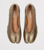 Maison Margiela Metallic Leather Tabi Ballerina Pumps 30