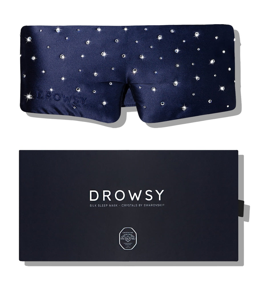 Silk Swarovski Crystal Sleep Mask