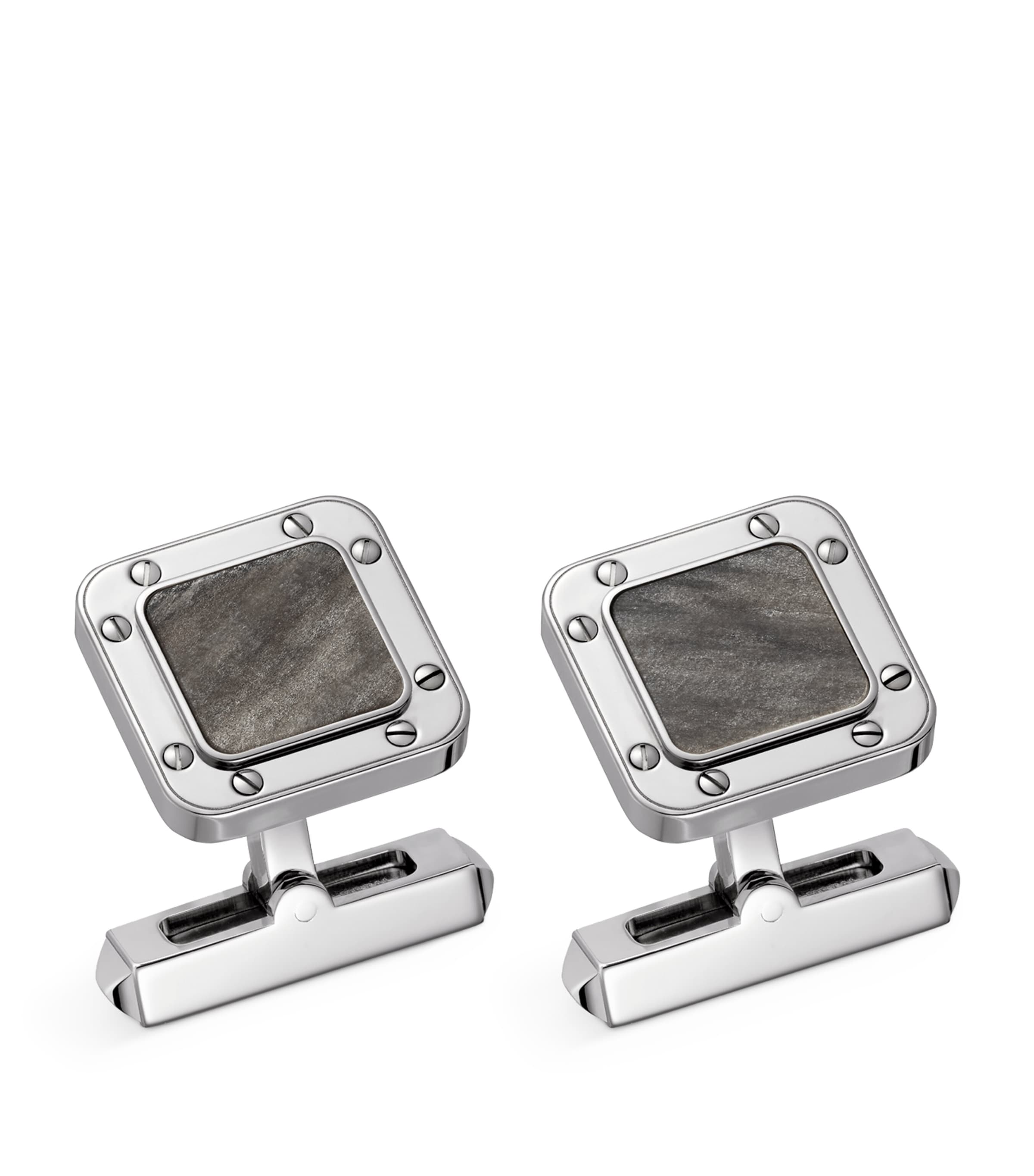 Sterling Silver Santos de Cartier Cufflinks