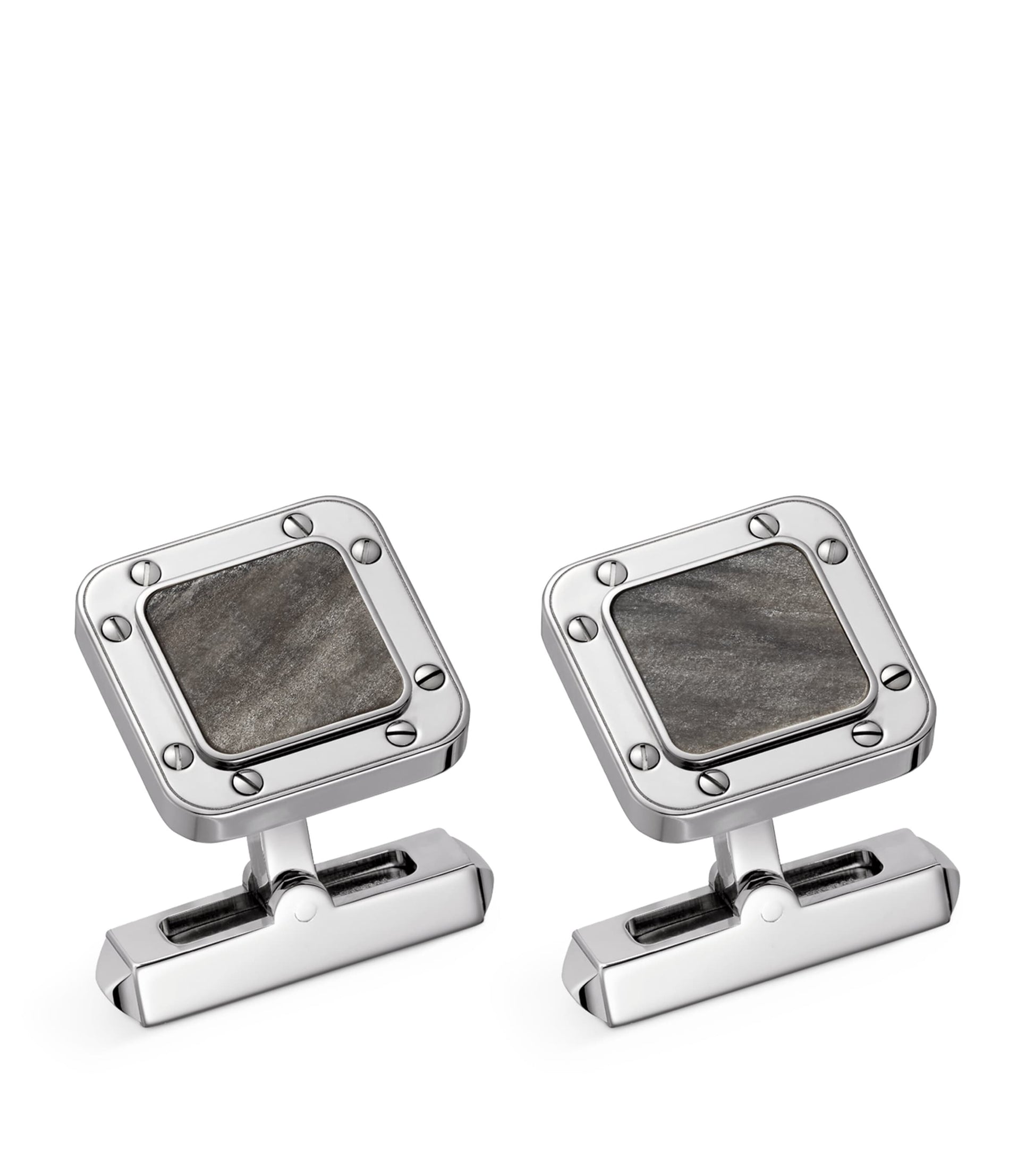 Sterling Silver Santos de Cartier Cufflinks