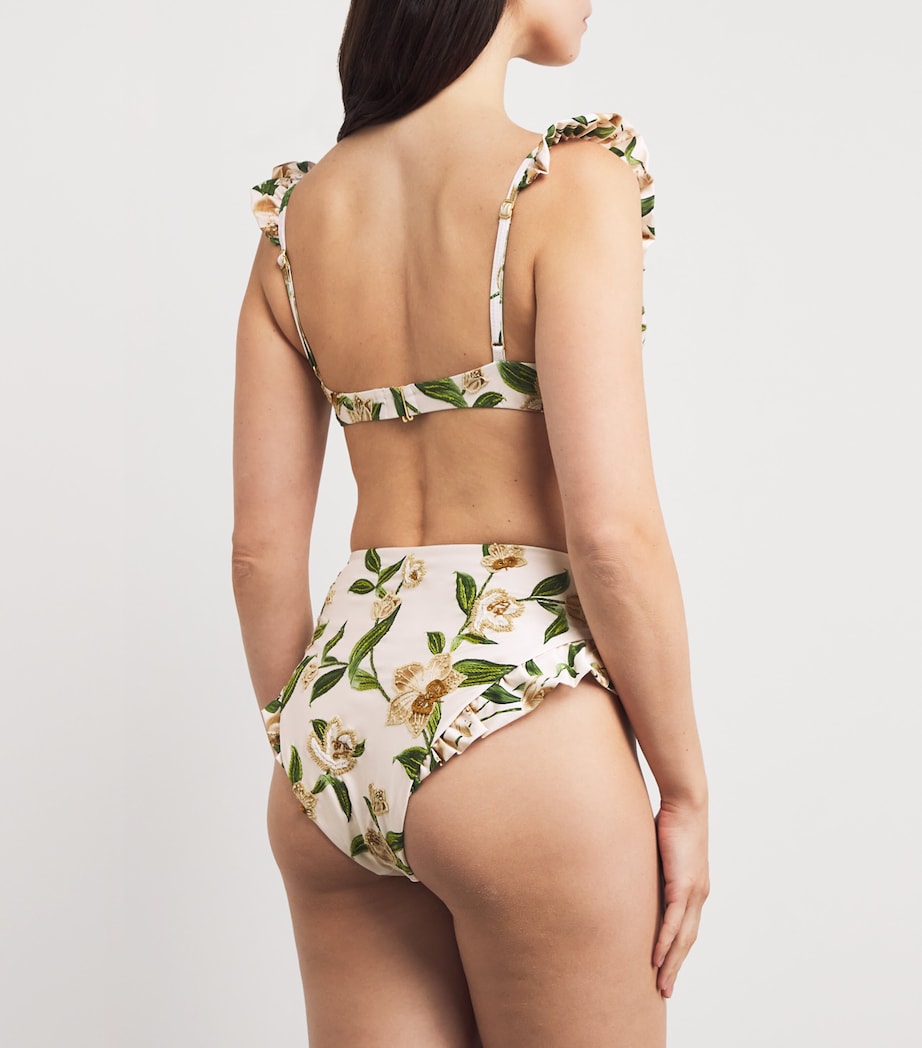 Multi Ruffle Kiwi Bikini Bottoms