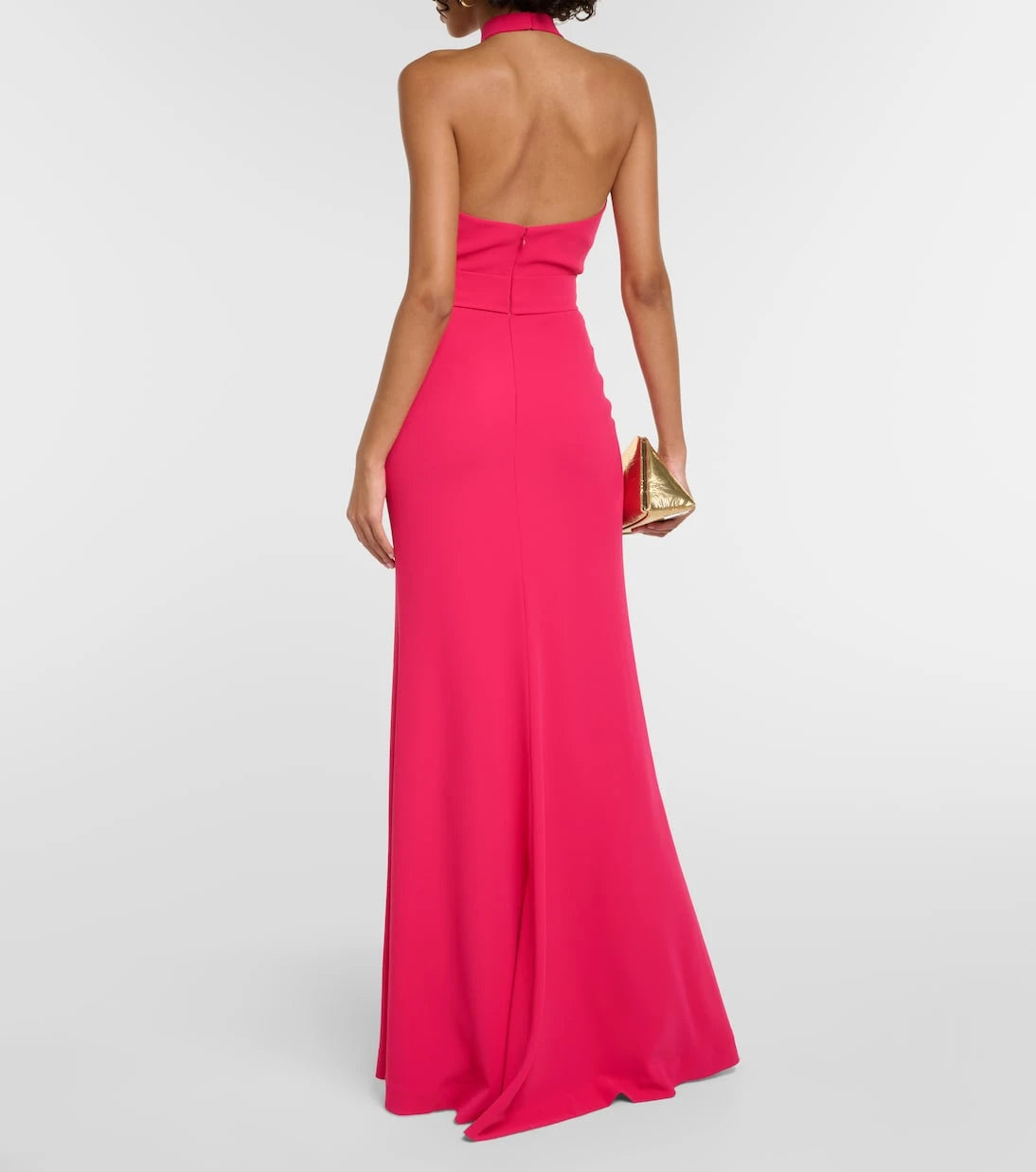 Elie Saab - Halterneck crêpe gown