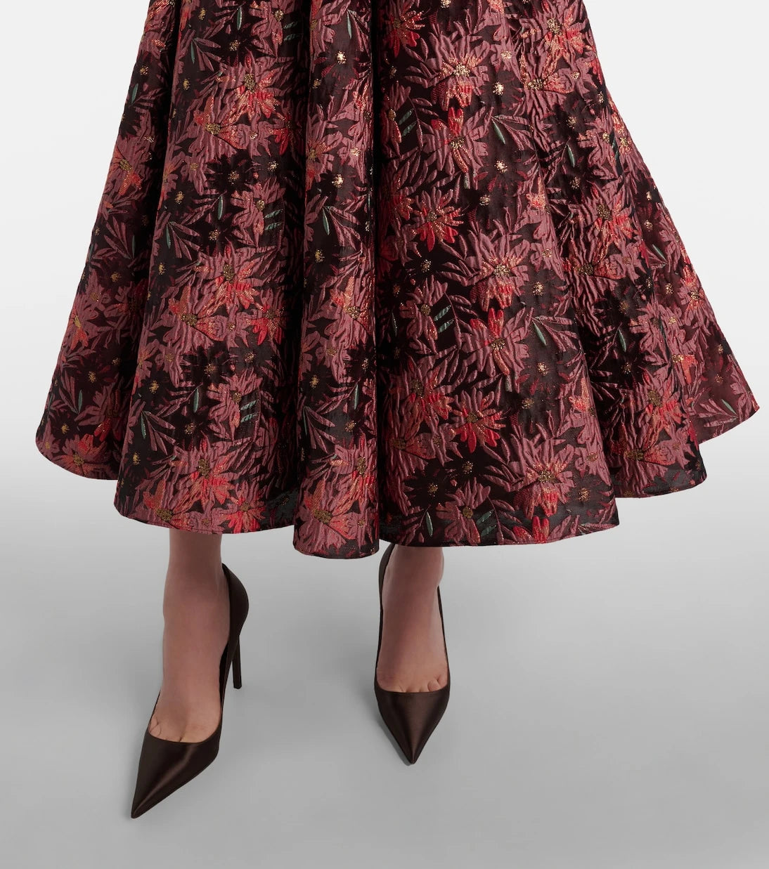 Markarian - Rousseau floral brocade midi dress