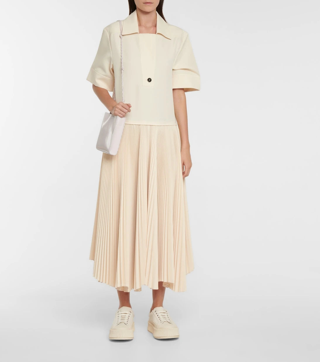 Jil Sander - Canvas platform sneakers