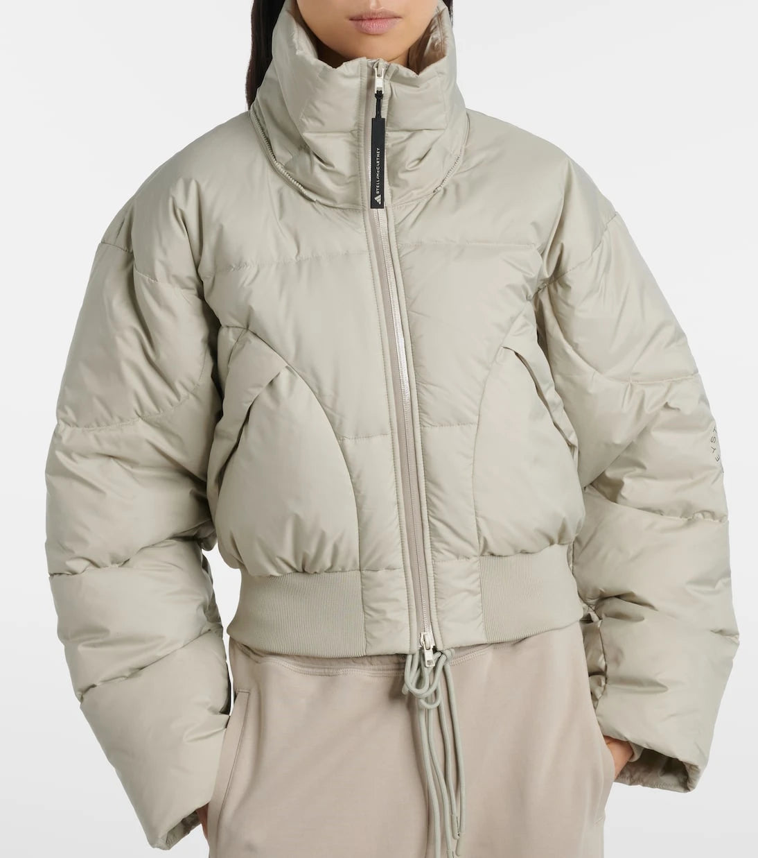 Adidas by Stella McCartney - Quilted cropped puffer jacket