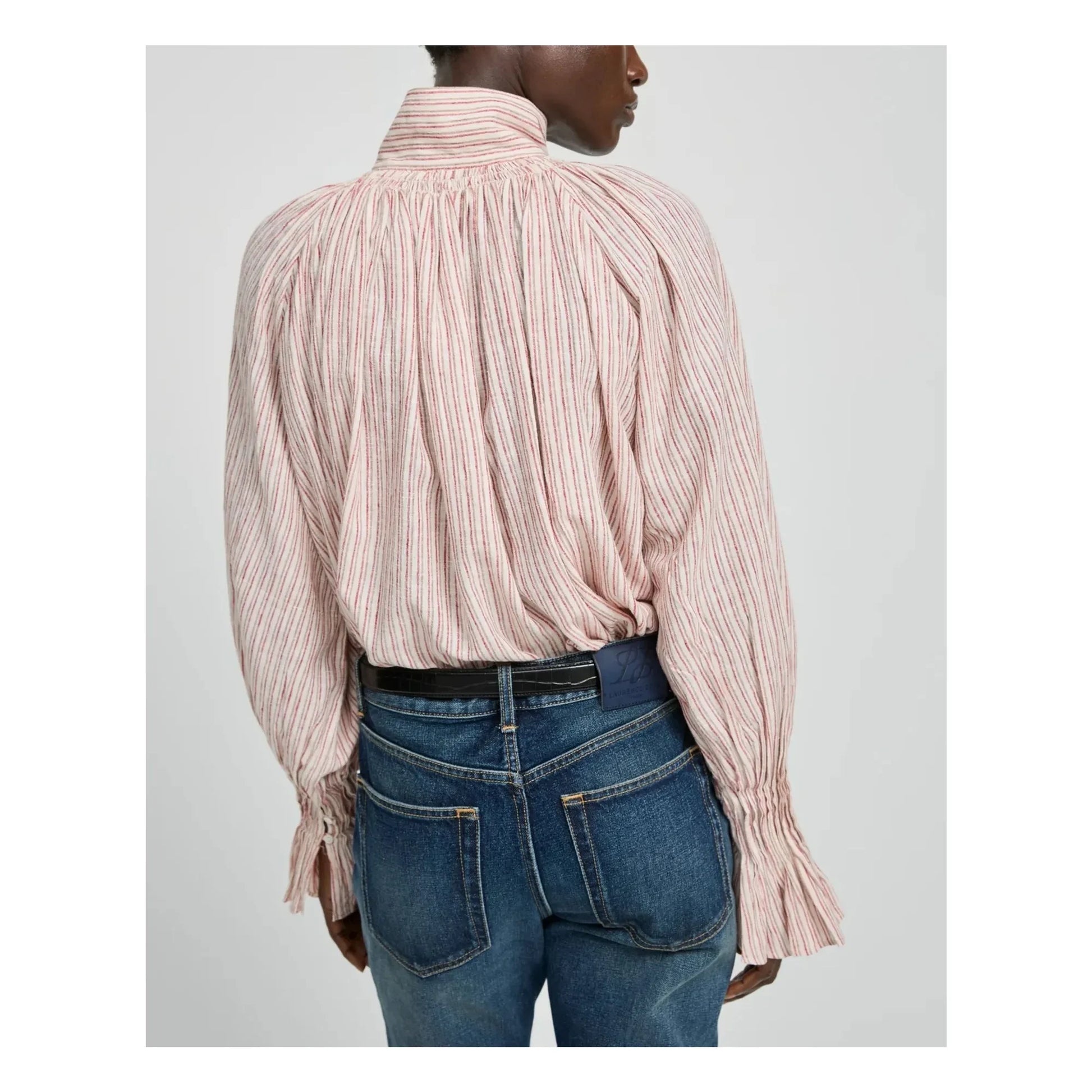 Laurence Bras - Wheela Stripes Cotton Blouse | Beige