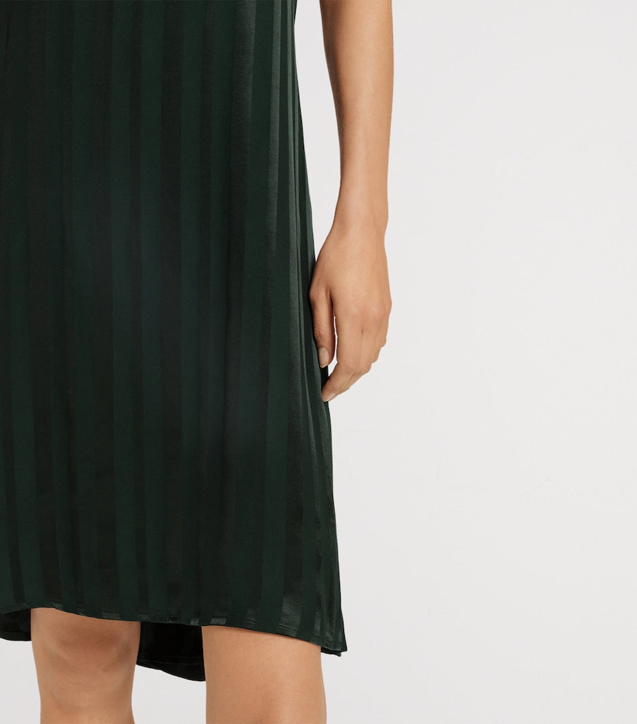 Green Stripe Indra Mini Slip Dress
