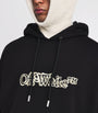Off-White Black Cotton Cloudy Arrow Skate Logo Hoodie