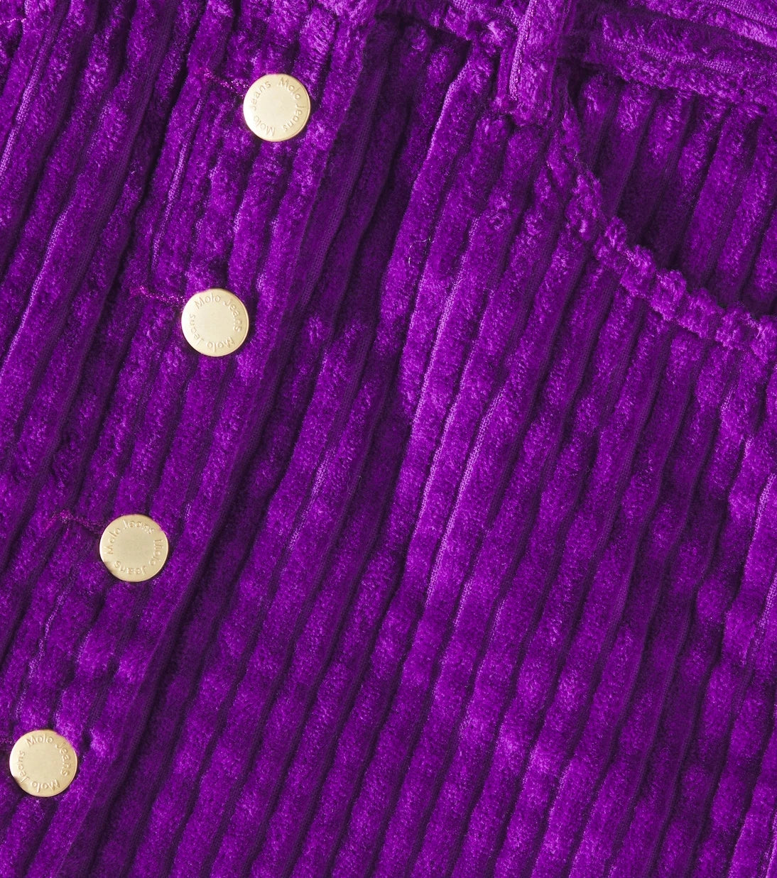 Molo - Velvet cotton skirt