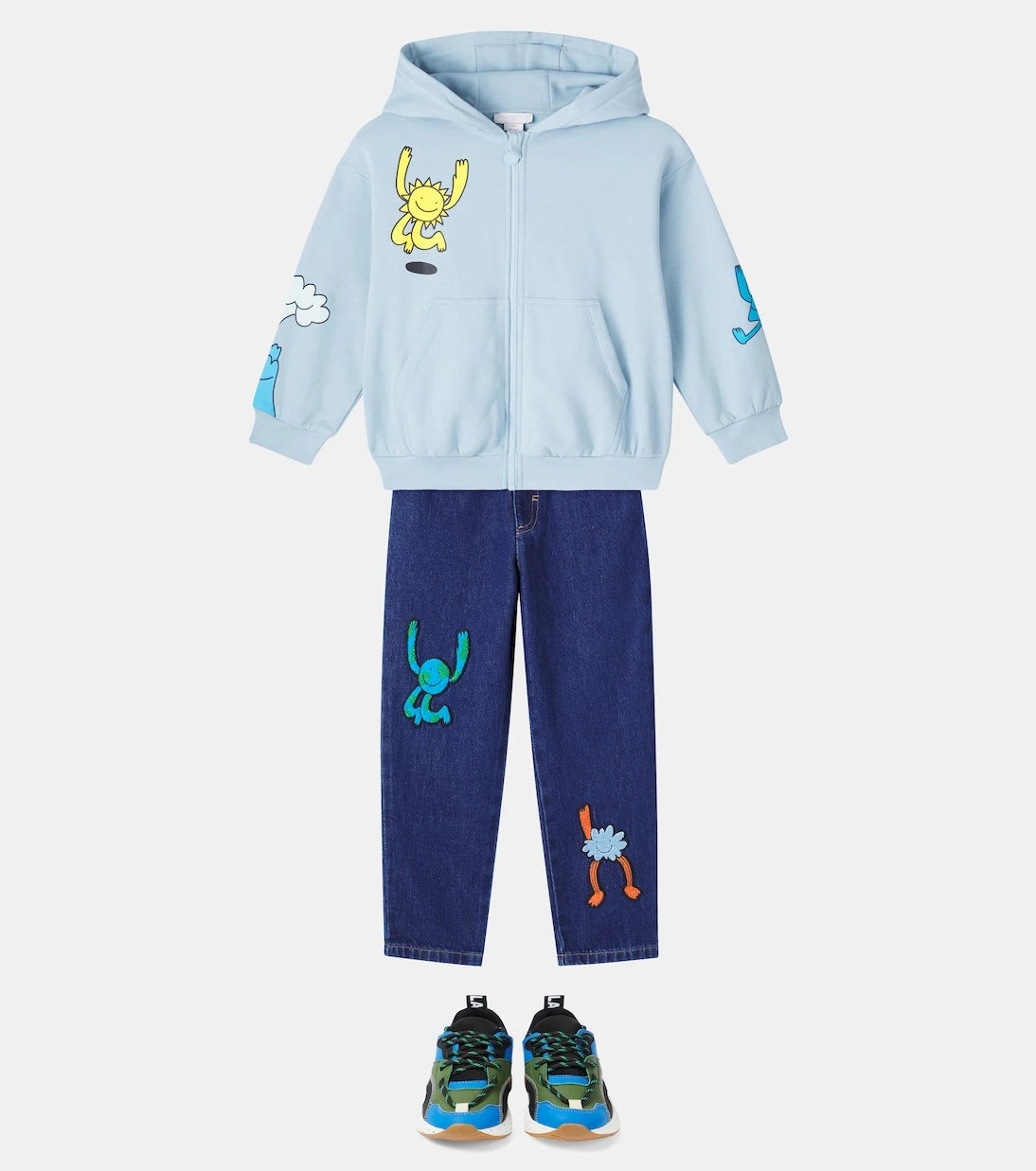 Stella McCartney Kids - Printed cotton jersey hoodie