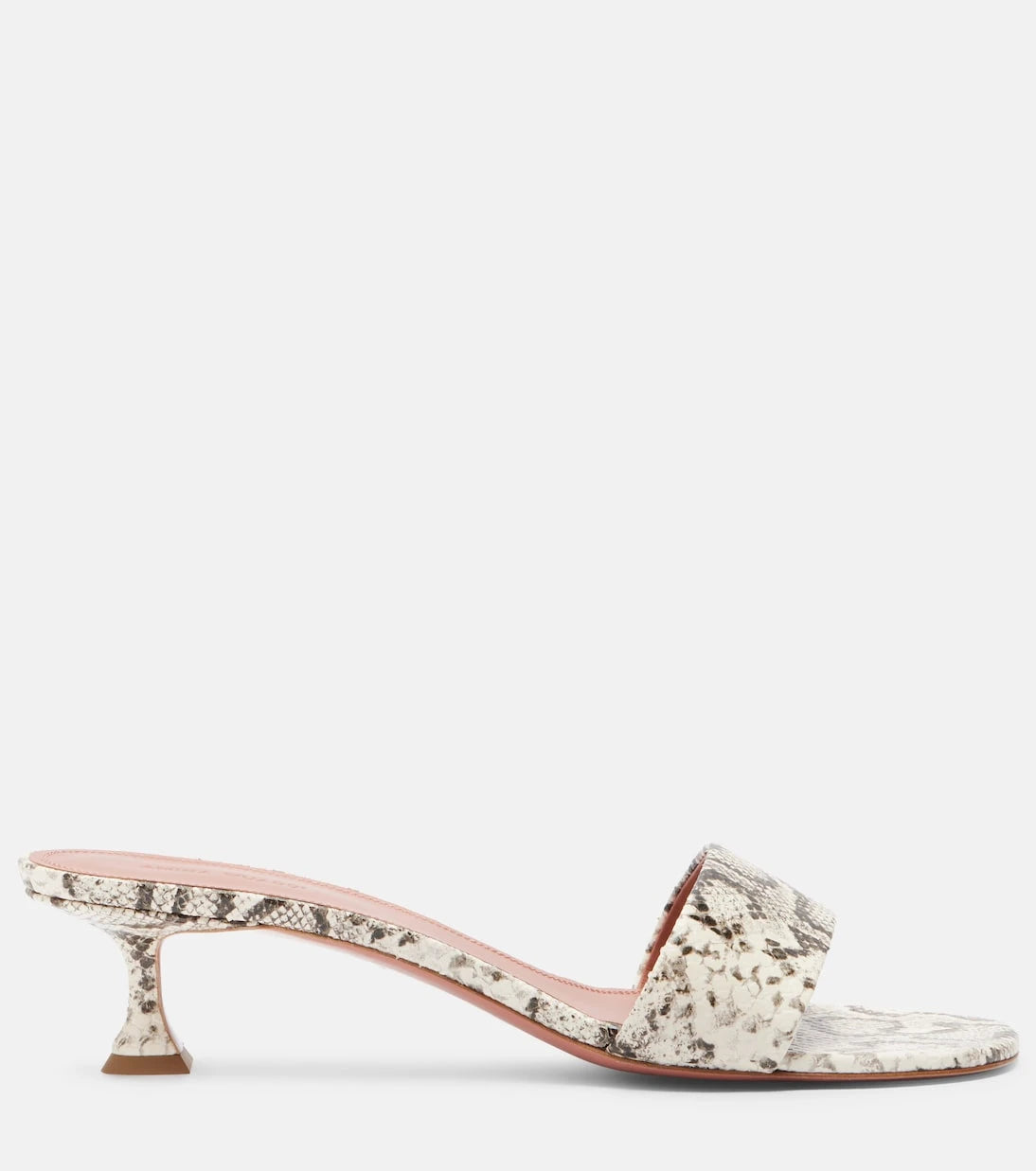 Amina Muaddi - Andreea snake-print leather mules