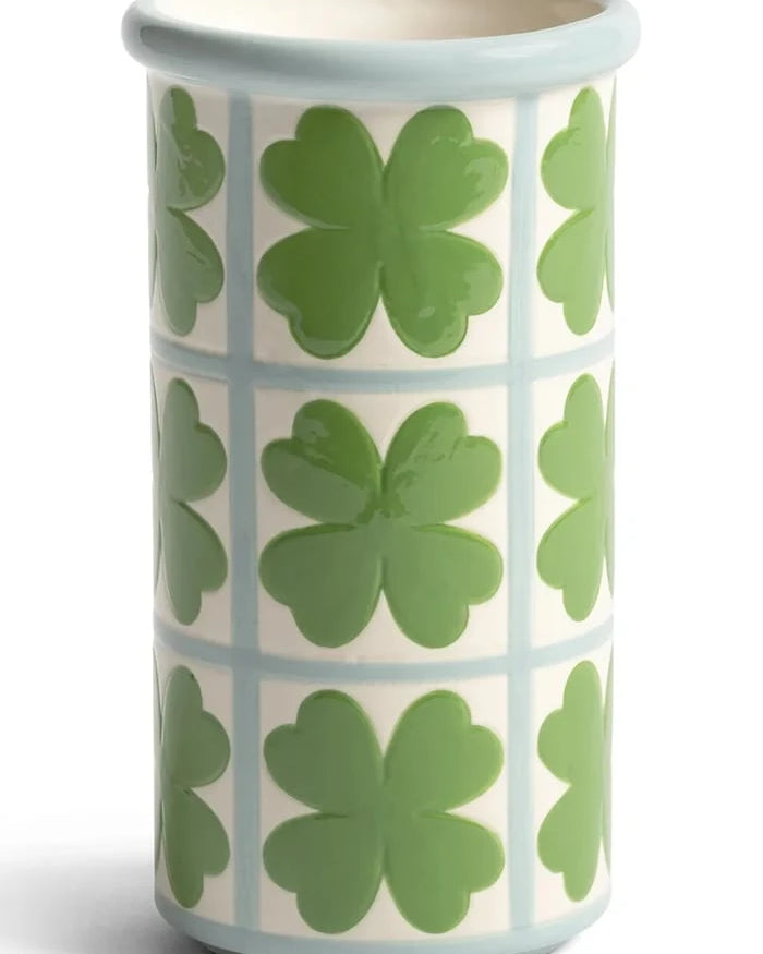 &k amsterdam patch clover dekoratif vazo 16,5 x 9 cm