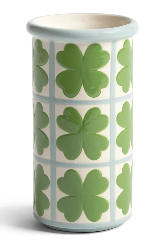 &k amsterdam patch clover dekoratif vazo 16,5 x 9 cm