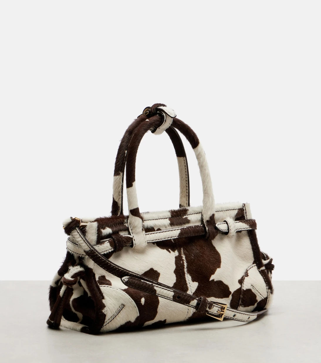 Prada - Prada Bonnie Mini calf hair top-handle bag