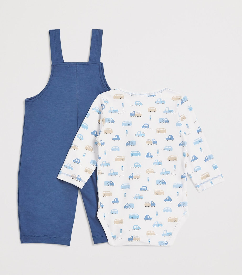 Pima Cotton Stop & Go Top and Overalls Set (0-24 Months)