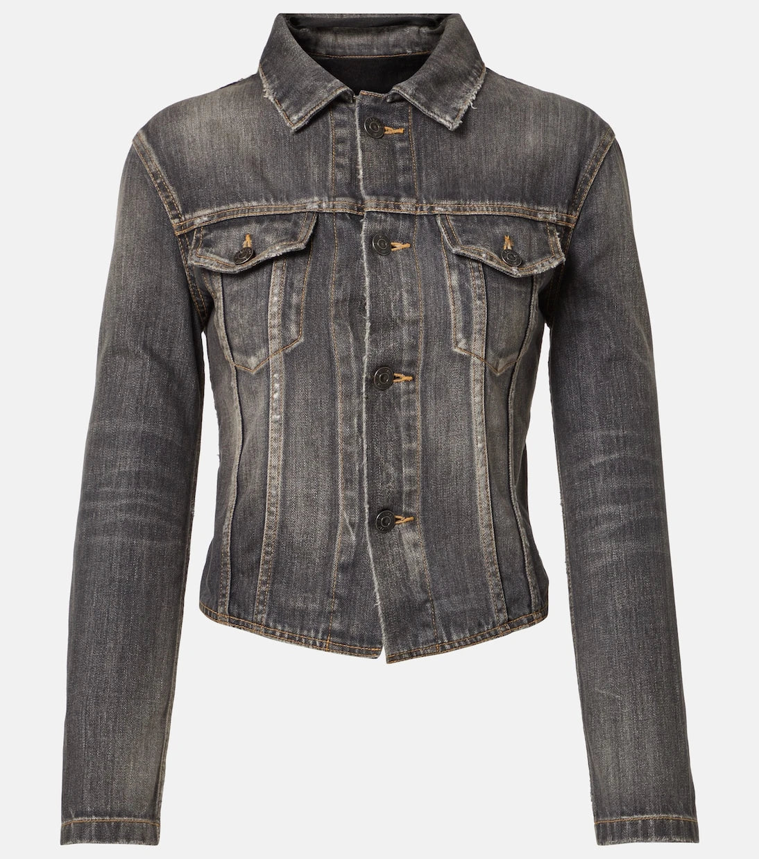Balenciaga - Lace-up denim jacket